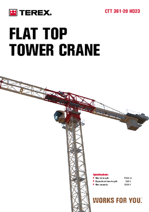 Gru a torre - rotazione alta Terex Comedil (Zeppelin) CTT 361-20