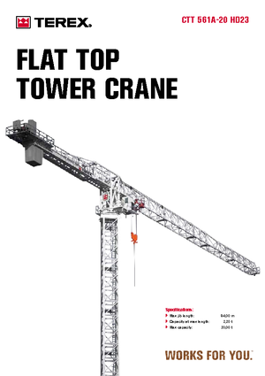 Gru a torre - rotazione alta Terex Comedil (Zeppelin) CTT 561 A 20