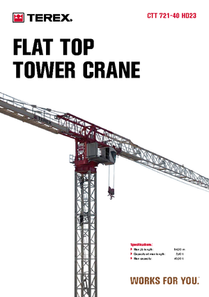 Gru a torre - rotazione alta Terex Comedil (Zeppelin) CTT 721-40
