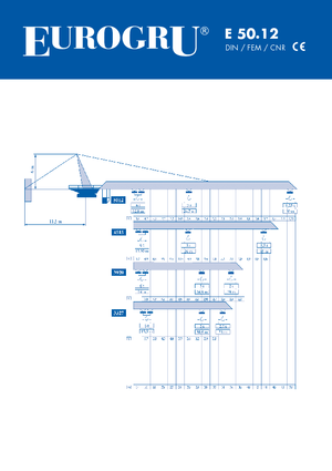 Gru a torre - rotazione alta Eurogru ® E 50.12