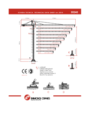 Gru a torre - rotazione alta Raimondi ER 240-B