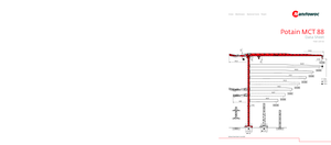 Gru a torre - rotazione alta Potain MCT 88-5 t