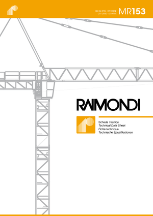 Gru a torre - rotazione alta Raimondi MR 153-A