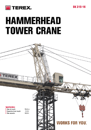 Gru a torre - rotazione alta Terex Peiner SK 315-F-Ts 211.1