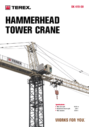 Gru a torre - rotazione alta Terex Peiner SK 415-F-Ts 212.1