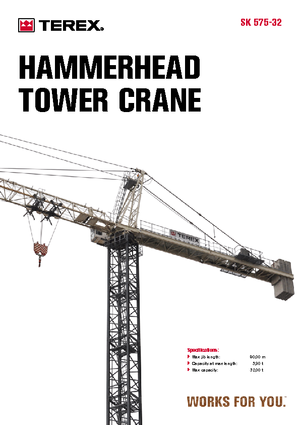 Gru a torre - rotazione alta Terex Peiner SK 575-E-Ts 213.1