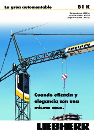 Gru a torre - rotazione bassa Liebherr 81 K