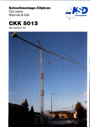 Gru a torre - rotazione bassa KSD CKK 5013 (1,65m)