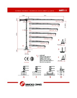 Gru a torre - rotazione alta Raimondi MRT 111