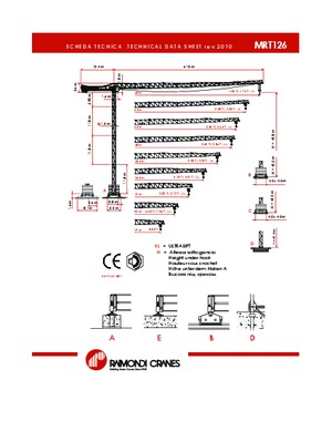 Gru a torre - rotazione alta Raimondi MRT 126