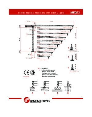 Gru a torre - rotazione alta Raimondi MRT 213