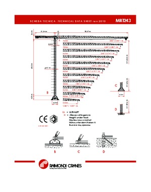 Gru a torre - rotazione alta Raimondi MRT 243