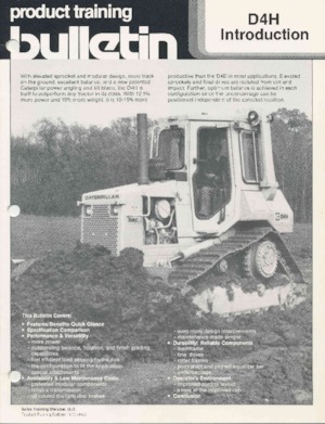 Apripista cingolati Caterpillar D 4 H MPP