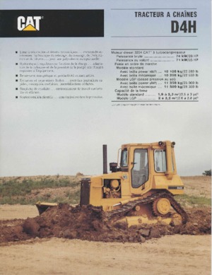 Apripista cingolati Caterpillar D 4 H MPS