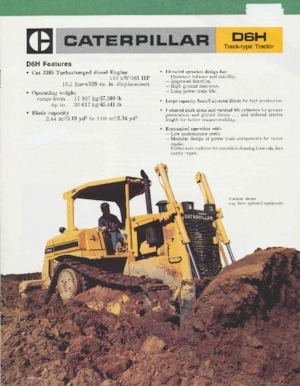 Apripista cingolati Caterpillar D 6 H DPL
