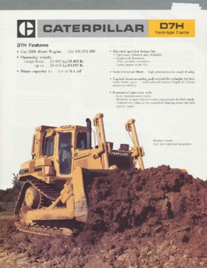 Apripista cingolati Caterpillar D 7 H DPS
