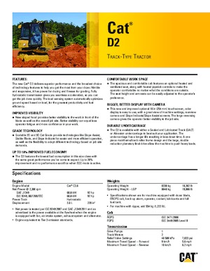 Apripista cingolati Caterpillar D2 LGP
