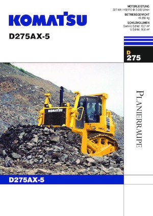 Apripista cingolati Komatsu D275AX-5 