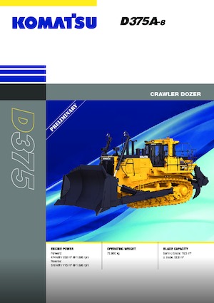 Apripista cingolati Komatsu D375A-8E0