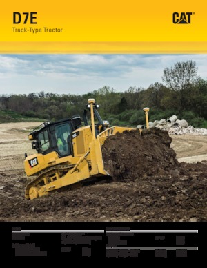 Apripista cingolati Caterpillar D7E WH
