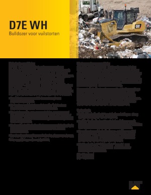 Apripista cingolati Caterpillar D7E WH