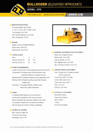 Apripista cingolati PowerPlus D7S