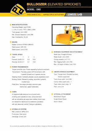 Apripista cingolati PowerPlus D8S