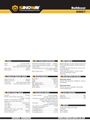 Apripista cingolati Sinoway SWD7