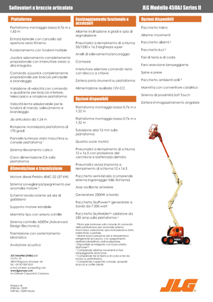 Piattaforme aeree articolate gommate JLG 450 AJ Serie II