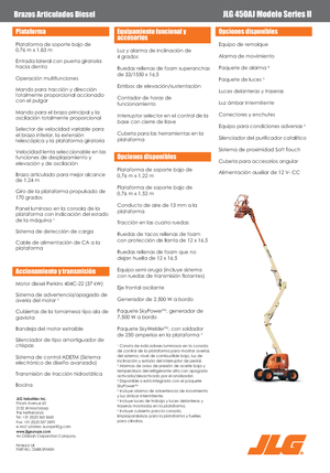 Piattaforme aeree articolate gommate JLG 450 AJ Serie II