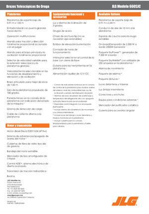 Piattaforme aeree telescopiche cingolate JLG 660SJC