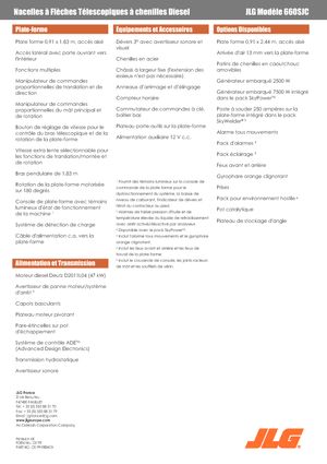 Piattaforme aeree telescopiche cingolate JLG 660SJC