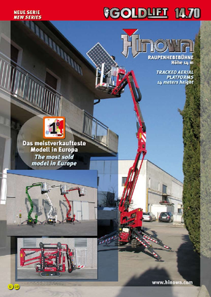 Piattaforme aeree articolate cingolate Hinowa GL 14.70