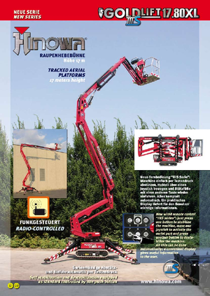Piattaforme aeree articolate cingolate Hinowa Goldlift 17.80 XL IIIS