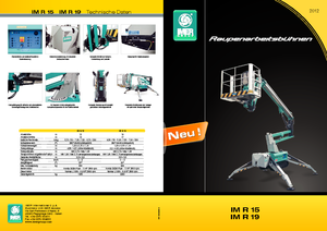 Piattaforme aeree articolate cingolate Imer IM R 15