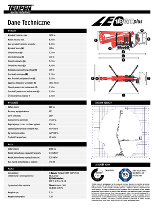 Piattaforme aeree articolate cingolate TEUPEN LEO18GT plus