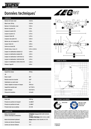 Piattaforme aeree articolate cingolate TEUPEN LEO21GT