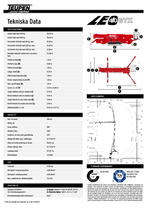 Piattaforme aeree articolate cingolate TEUPEN LEO40GTX