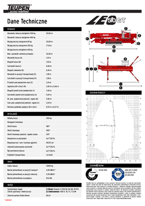 Piattaforme aeree articolate cingolate TEUPEN LEO50GT