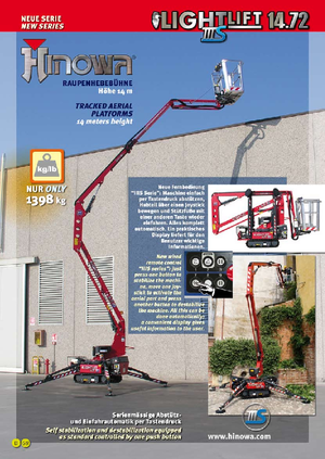 Piattaforme aeree articolate cingolate Hinowa Lightlift 14.72 IIIS