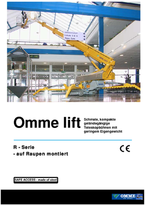 Piattaforme aeree telescopiche cingolate OMMELIFT Omme 1750RBD