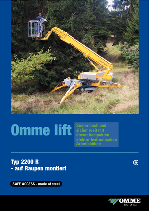 Piattaforme aeree telescopiche cingolate OMMELIFT Omme 2200RBD