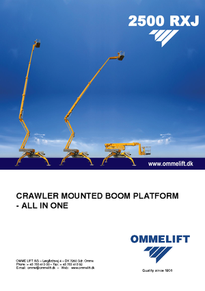 Piattaforme aeree articolate cingolate OMMELIFT 2500 RBDXJ