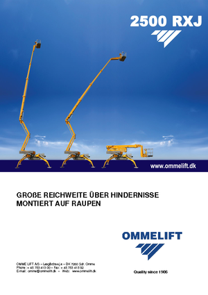 Piattaforme aeree articolate cingolate OMMELIFT 2500 RBDXJ