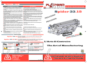 Piattaforme aeree articolate cingolate Basket Spider 33.15