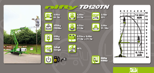 Piattaforme aeree articolate cingolate Niftylift TD 120 TN