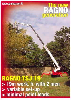 Piattaforme aeree telescopiche cingolate Palazzani TSJ 19