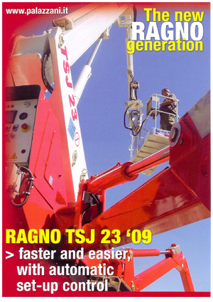 Piattaforme aeree telescopiche cingolate Palazzani TSJ 23 C