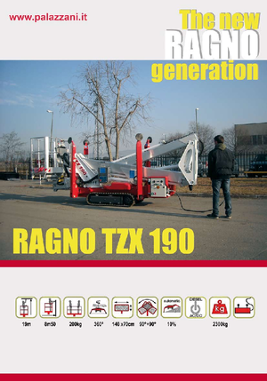 Piattaforme aeree articolate cingolate Palazzani TZX 190 C