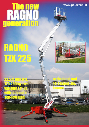 Piattaforme aeree articolate cingolate Palazzani TZX 225 C 